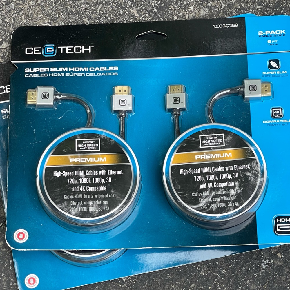 2 pack HDMI cables